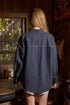 DARK DENIM SHACKET